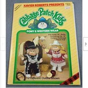 UNCUT Cabbage Patch Kid Patterns Cowboy Cowgirl Indian Scout Ranger Pony Unicorn